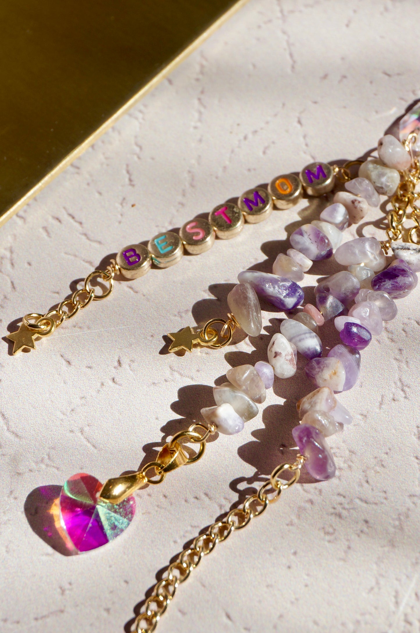 Custom Mini Crystal Suncatcher (Gold)