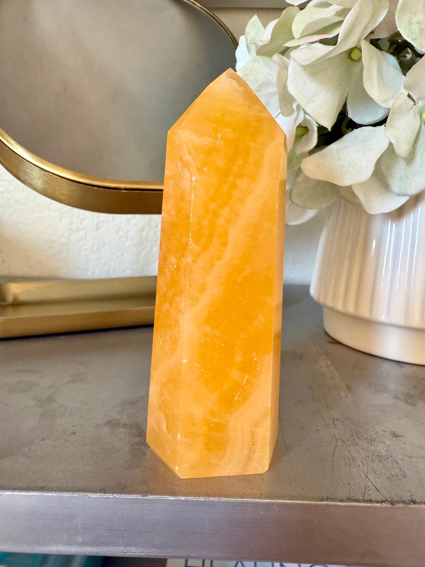 Orange Calcite Tower