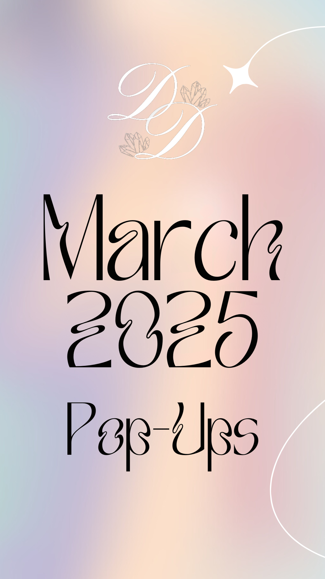 March 2025 Pop-Up Schedule