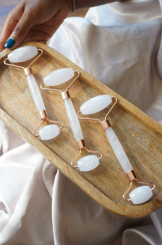Clear Quartz Face Roller