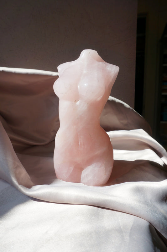 Rose Quartz Goddess Figurine