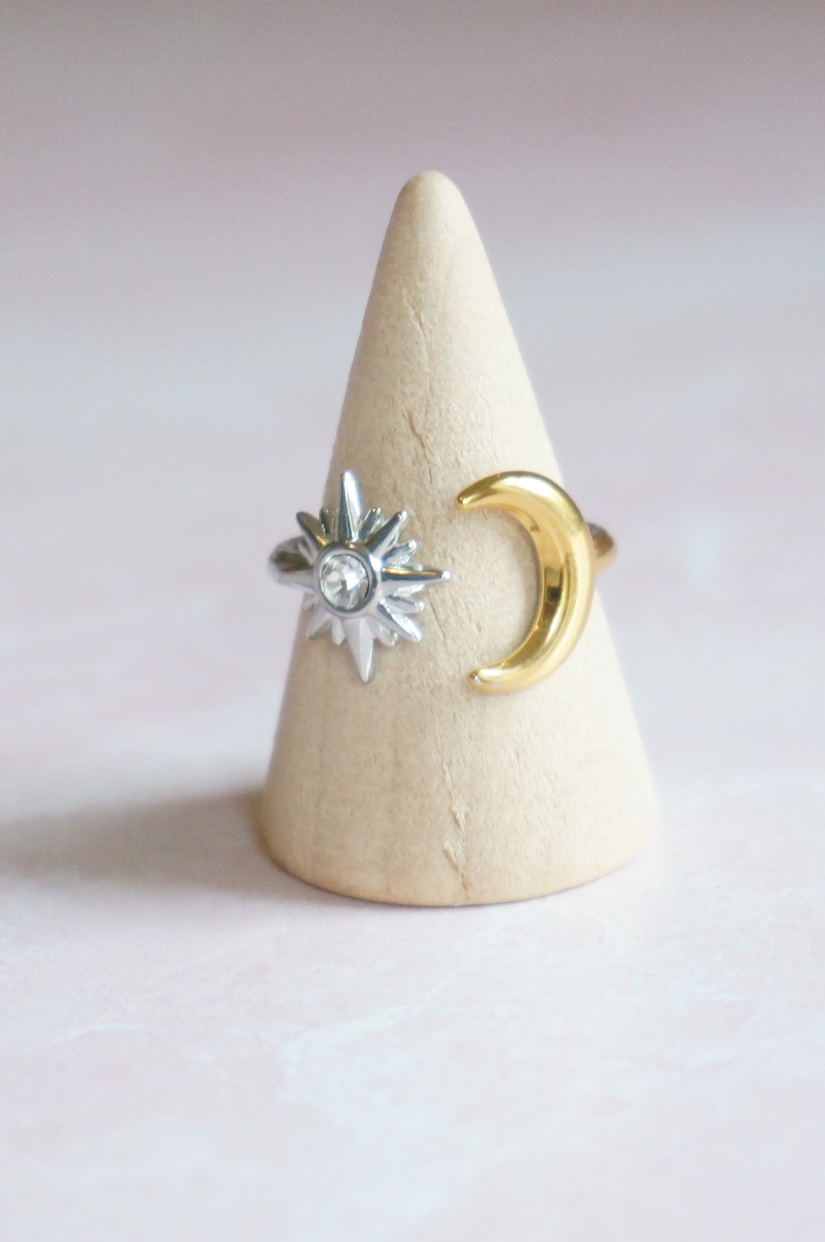 Mixed Metal Celestial Ring