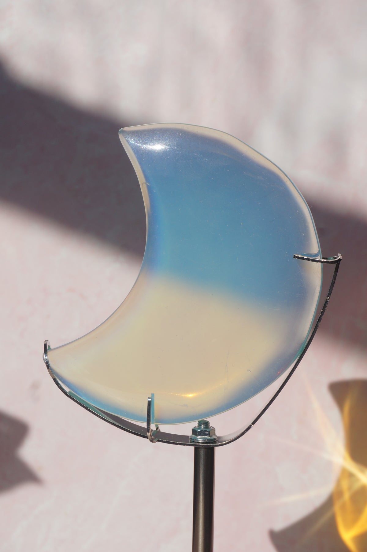 Opalite Moon on Stand