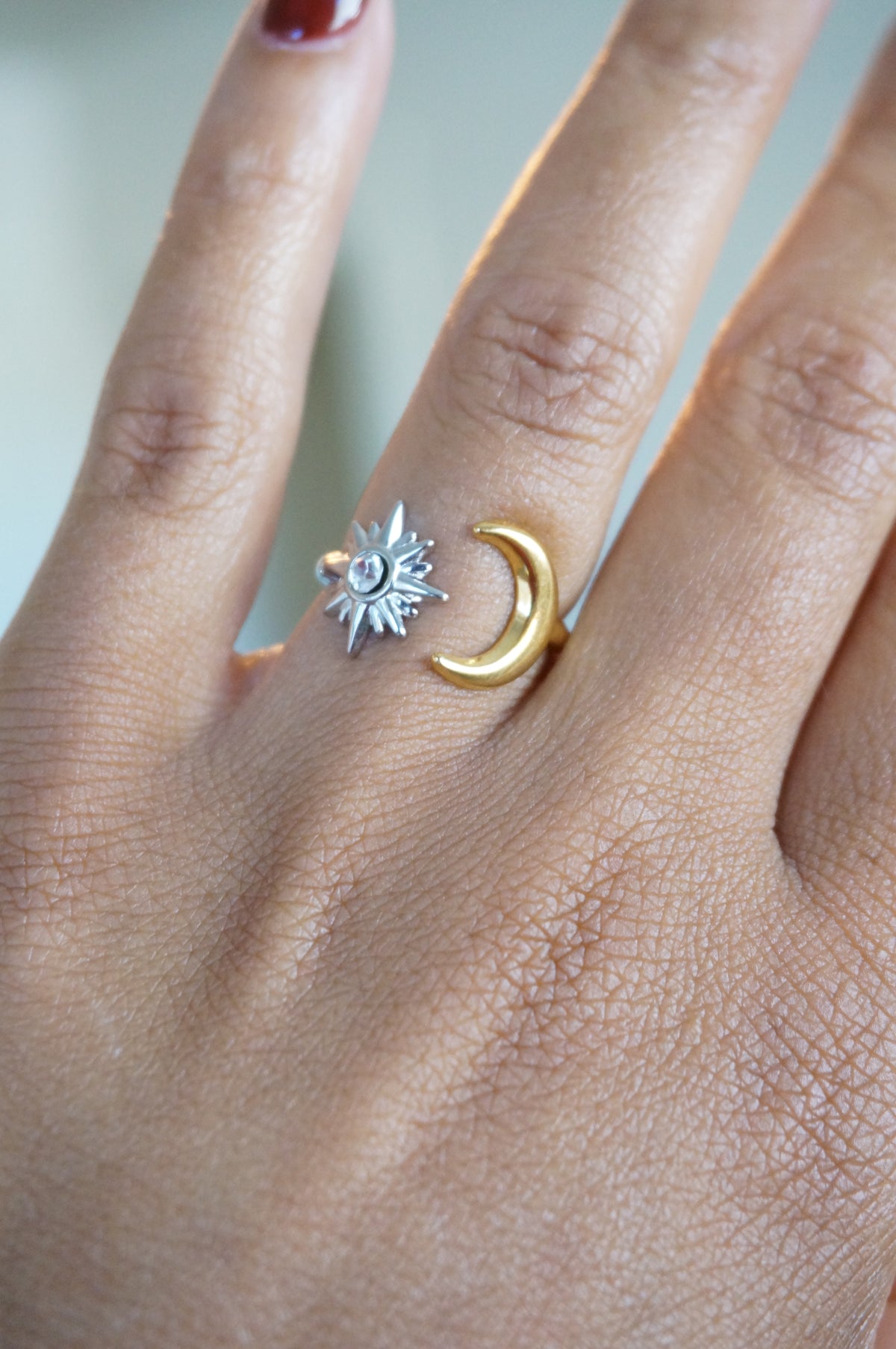 Mixed Metal Celestial Ring