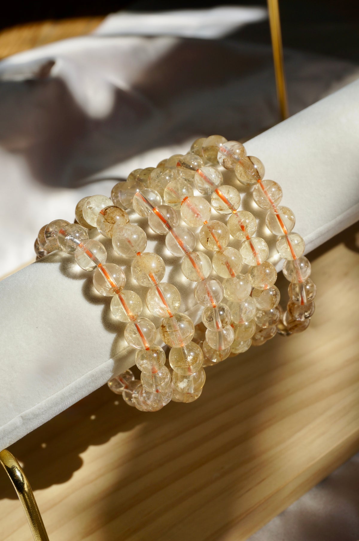 Citrine Beaded Bracelet