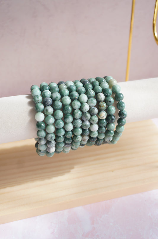 Burmese Jade Beaded Bracelet