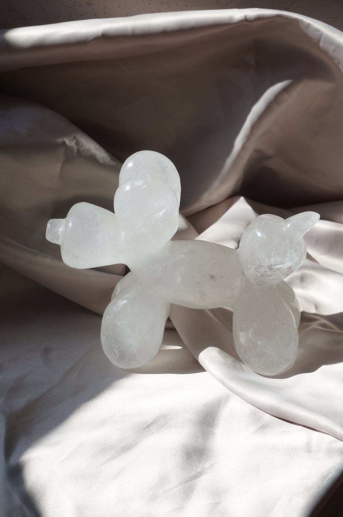 Clear Quartz Balloon Dog