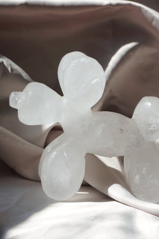Clear Quartz Balloon Dog