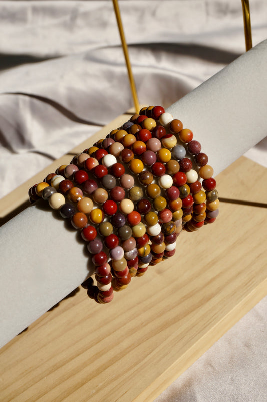 Mookaite Beaded Bracelet