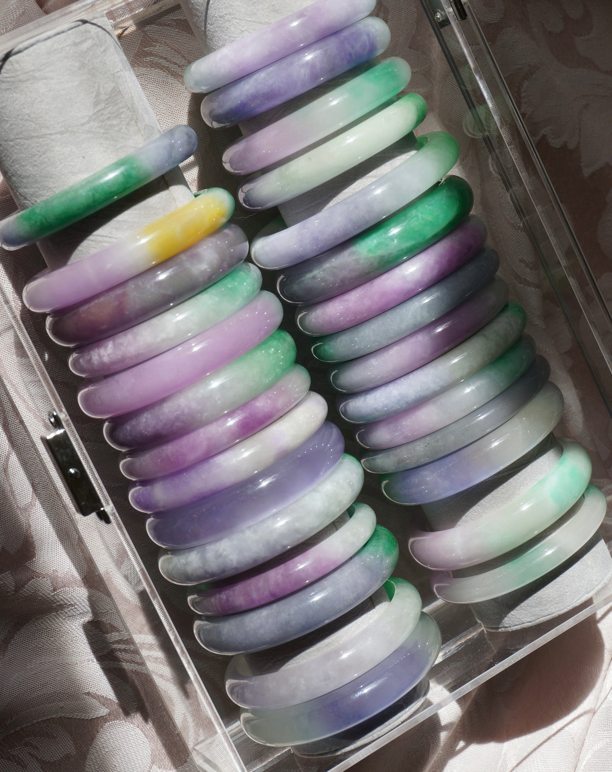 Multicolored Jadeite Bangle