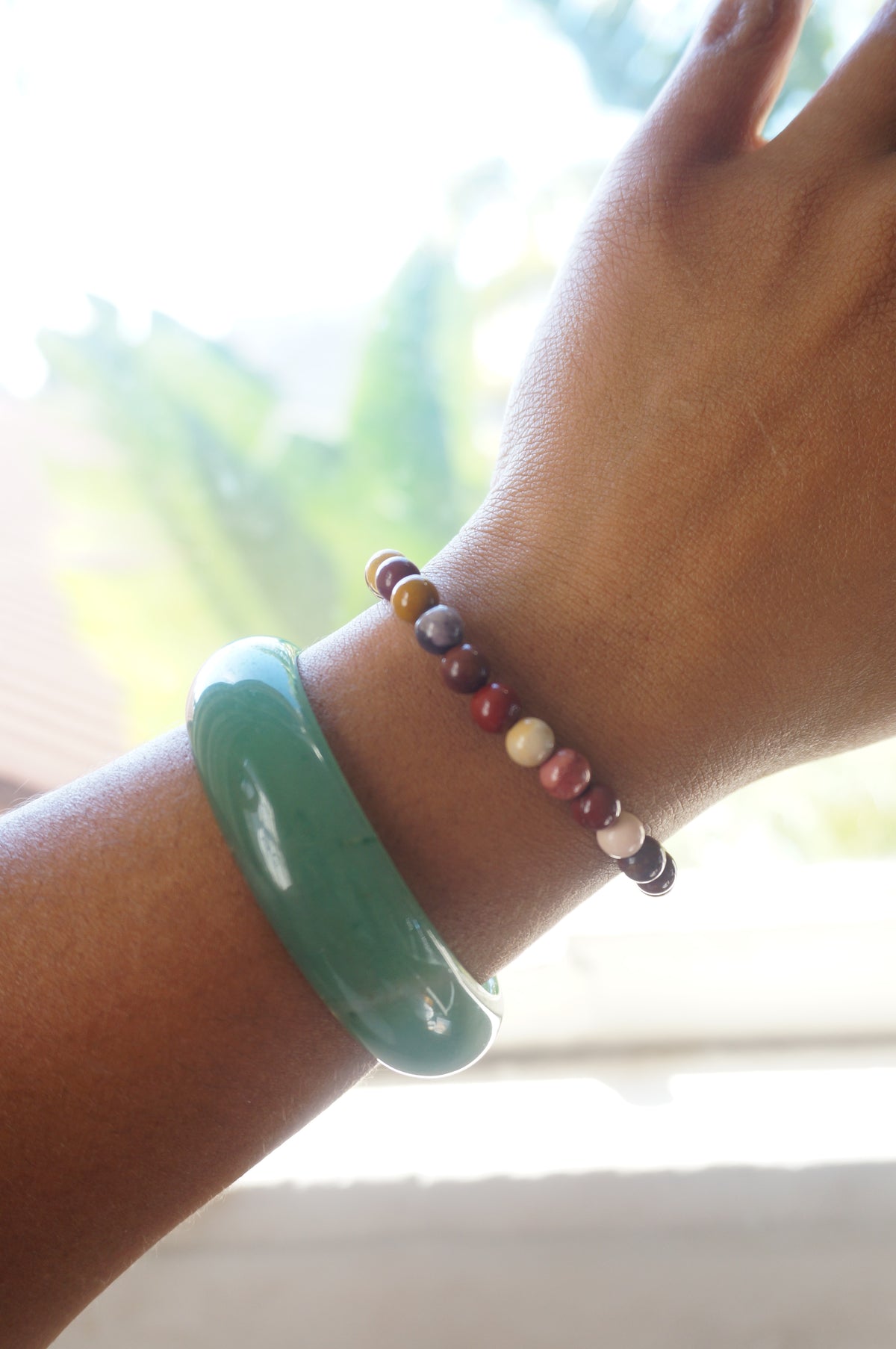Mookaite Beaded Bracelet