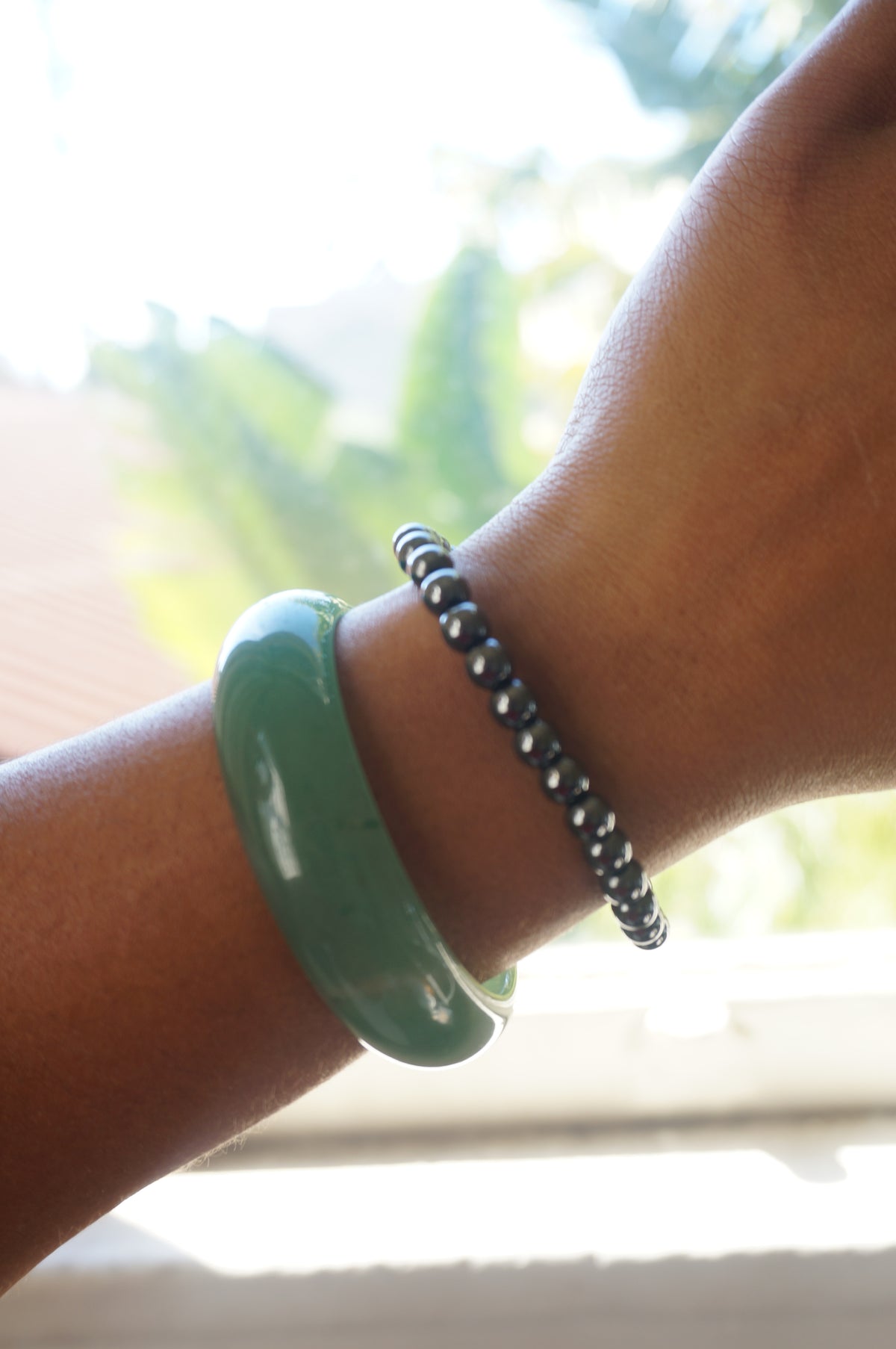 Hematite Beaded Bracelet