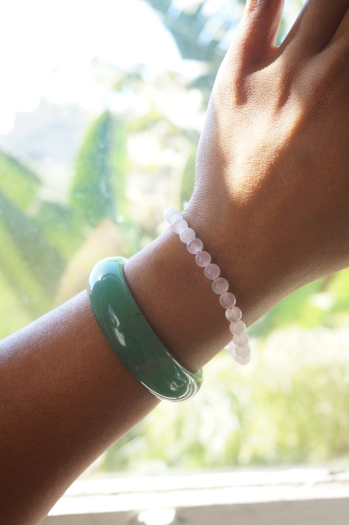 Pink Calcite Beaded Bracelet