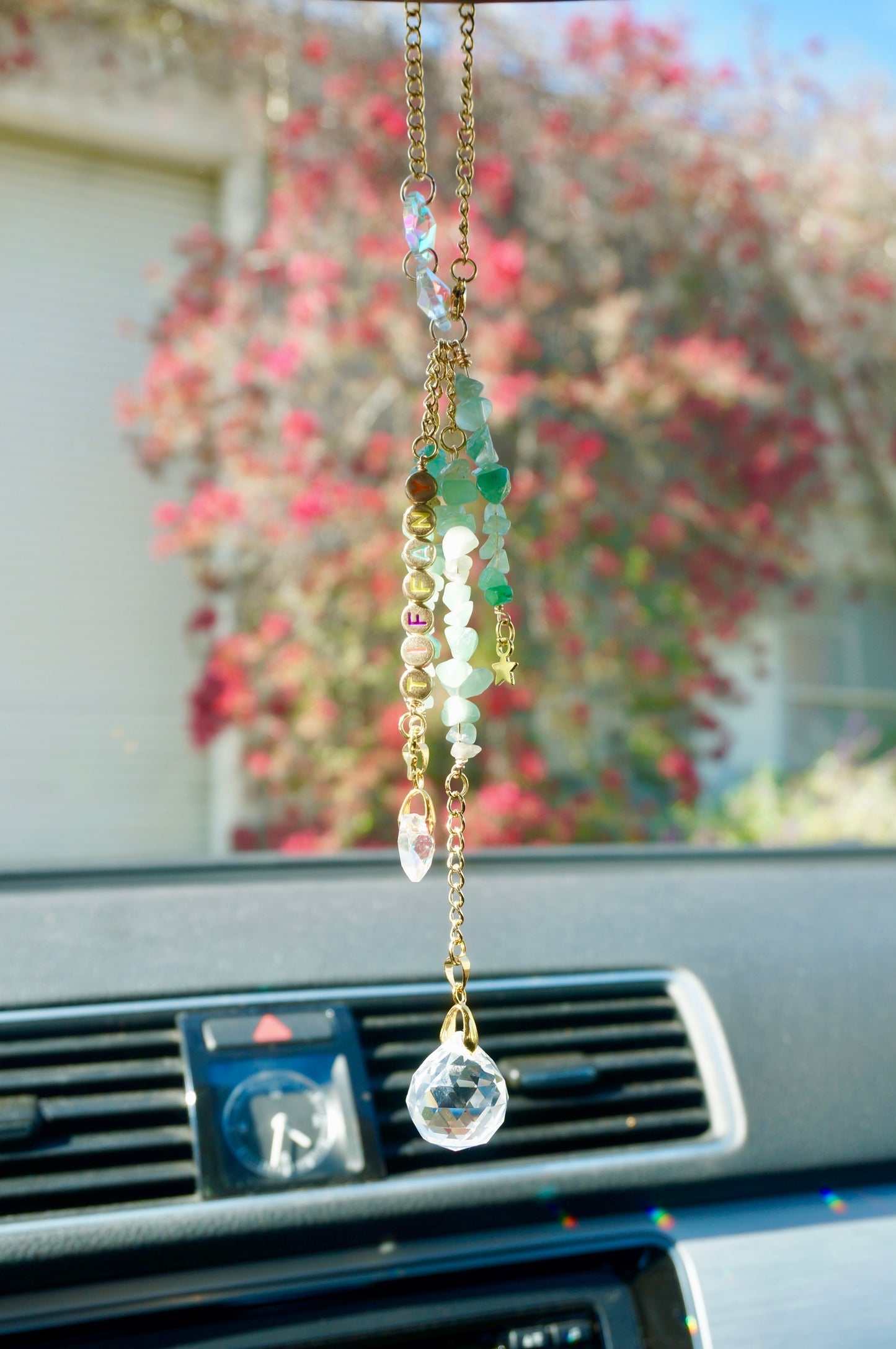 Custom Mini Crystal Suncatcher (Gold)