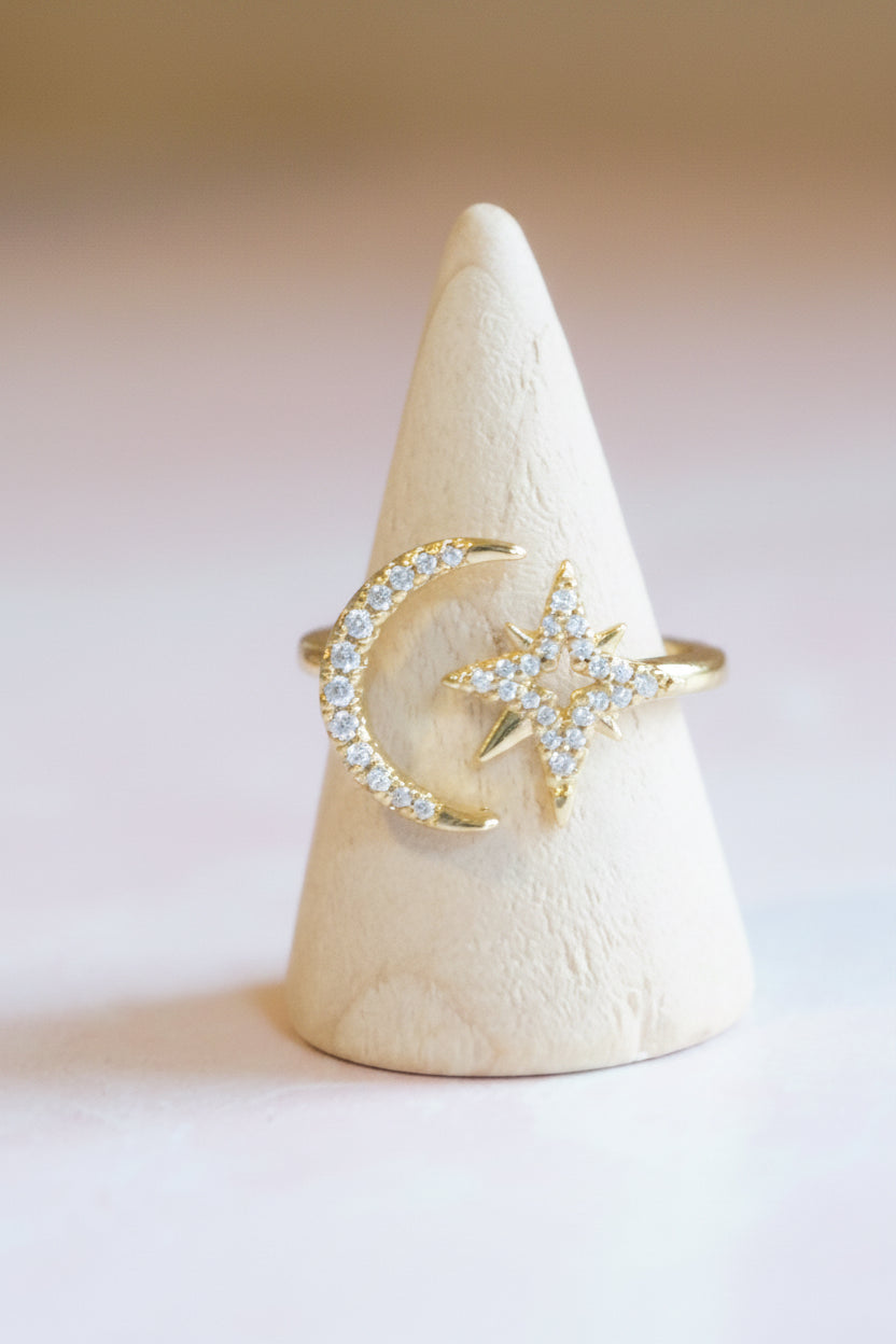 Brilliant CZ Celestial Ring