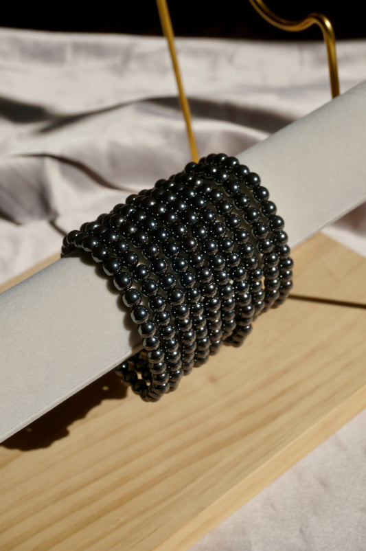 Hematite Beaded Bracelet