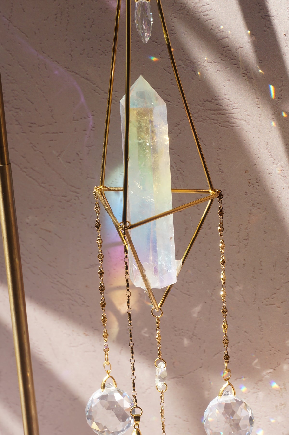 Angel Aura Quartz Suncatcher