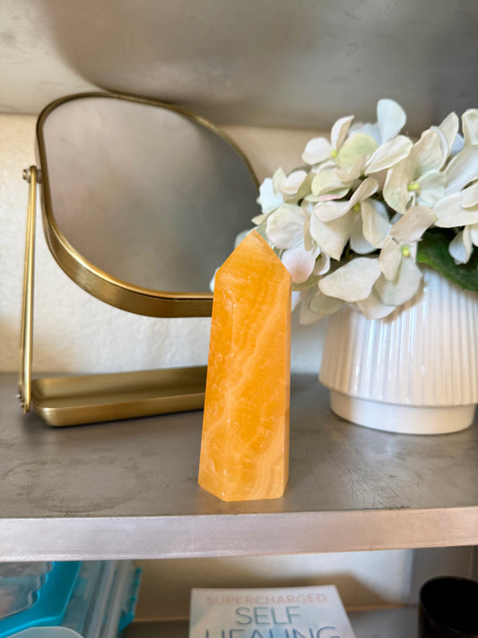 Orange Calcite Tower