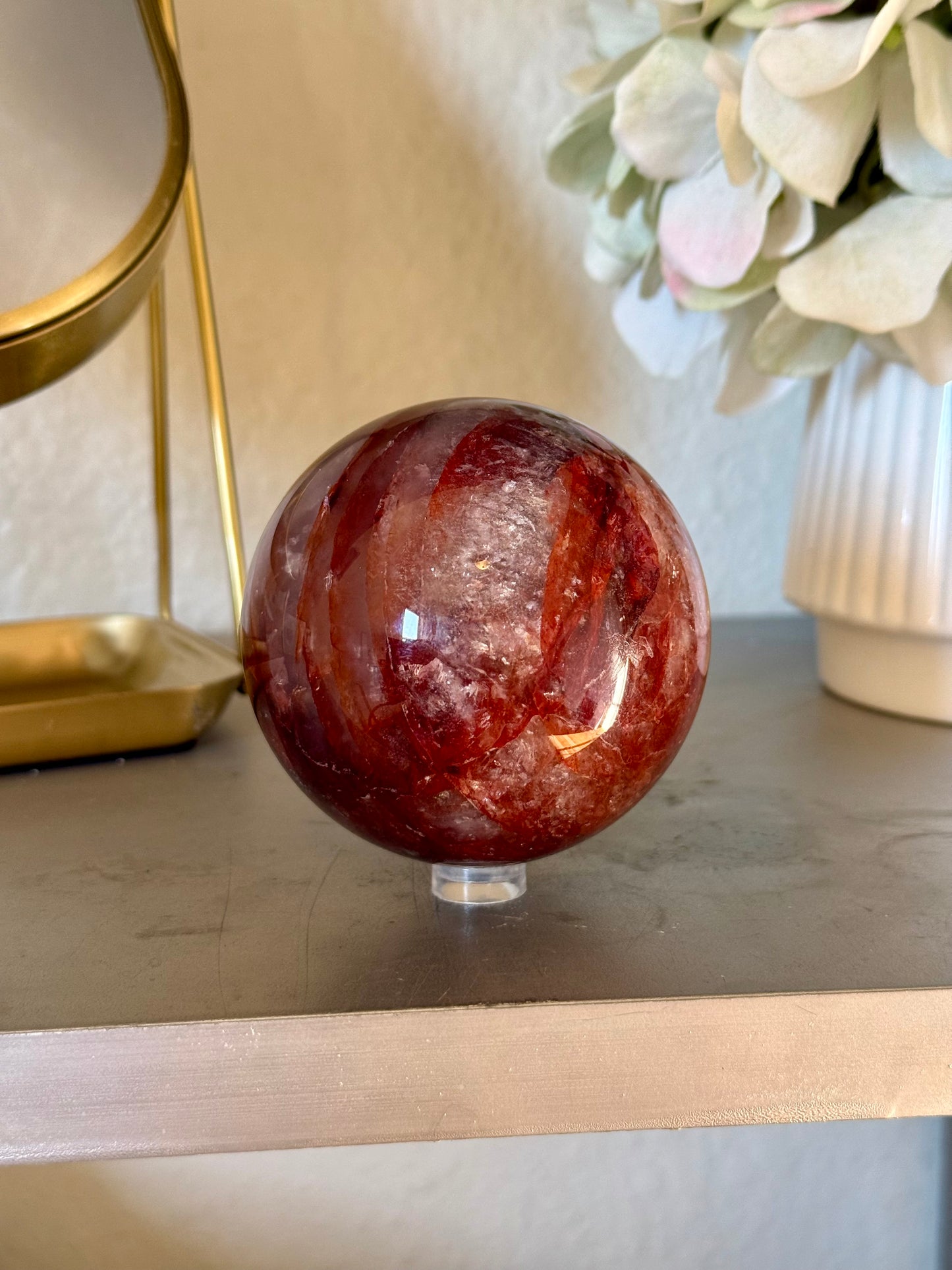 Fire Quartz Sphere