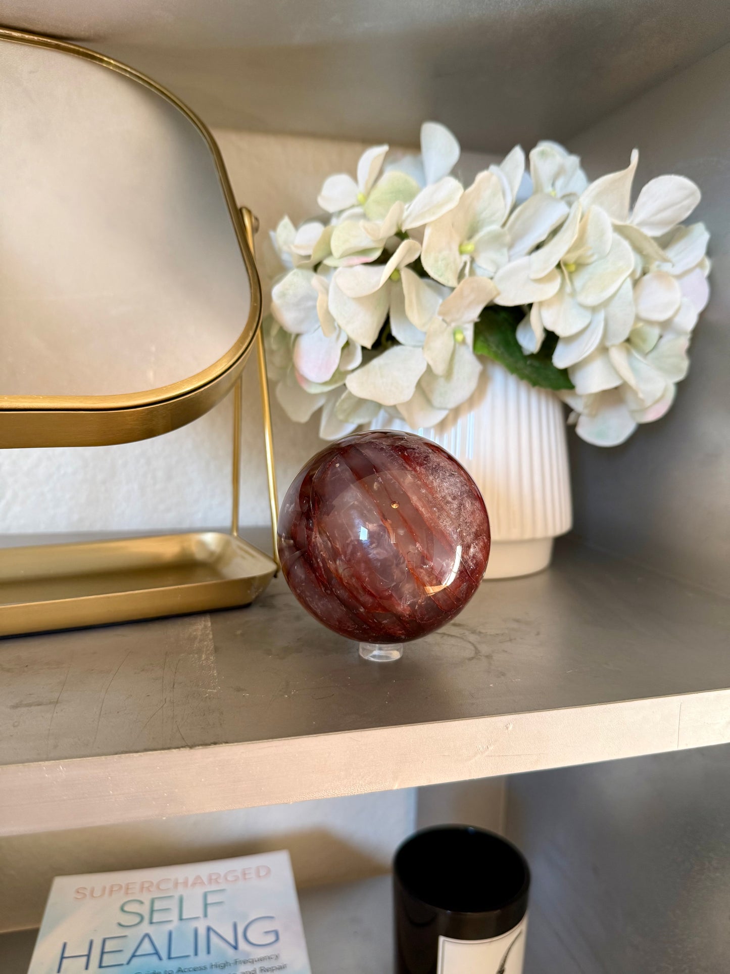 Fire Quartz Sphere