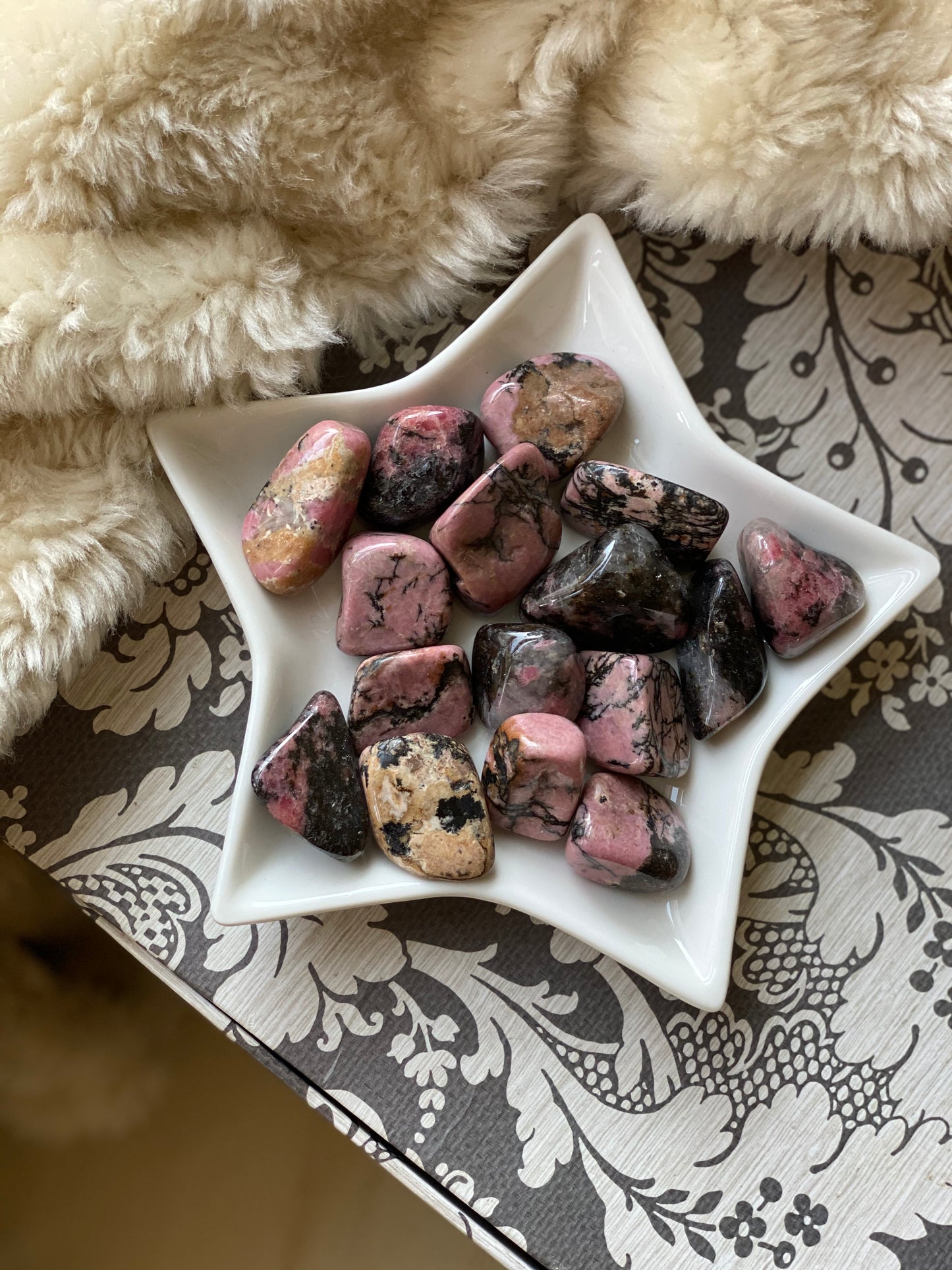 Rhodonite Tumbled Stone