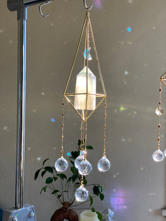 Icy Aura Crystal Suncatcher