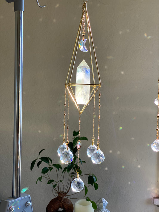 Icy Aura Crystal Suncatcher