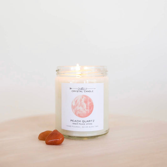 Peach Quartz Candle - Inner Peace